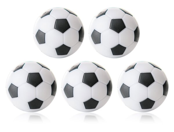 Robertson Kickerbälle Tischkicker Bälle Winspeed 24g - 5er Set weiß/schwarz