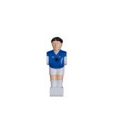 Kickerfigur Kicker Figur Spieler für 16 mm Stangen blau-weiß