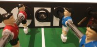 Kickertisch "Black Soccer" 139 x 76 cm groß, 60 kg schwer